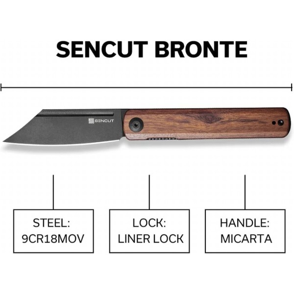 Фото - Ніж туристичний Sencut SA08E Cuibourtia Wood